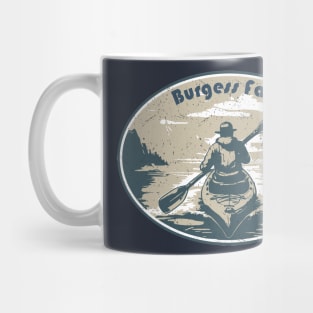 Retro Burgess Falls Kayaking Mug